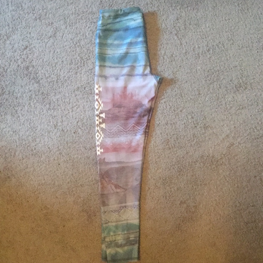 Full length Native American yoga pants